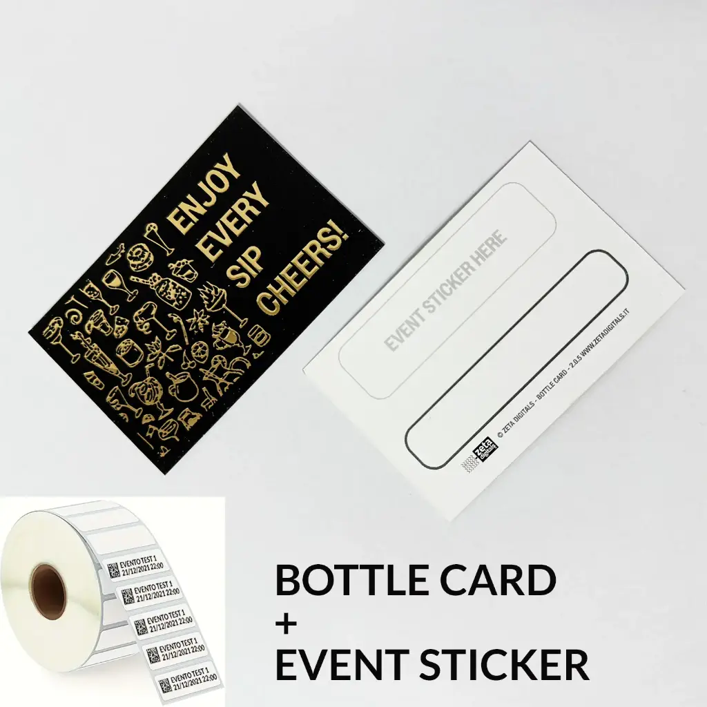 Card Bottle/Drink per tavoli