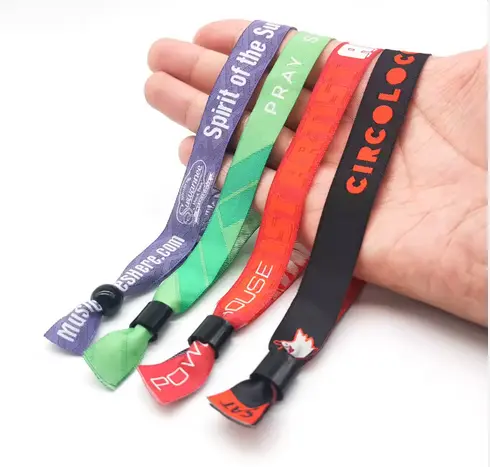 Bracciali tessuto full color