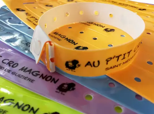 Bracciali in vinile (500, Blu)